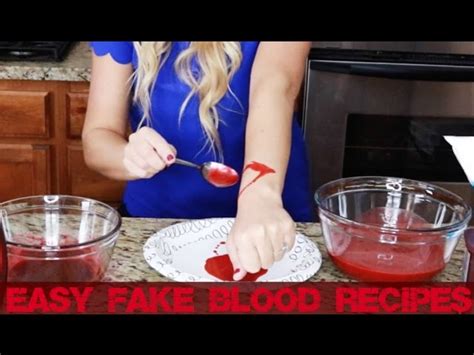 fake blood for clothes recipe|how to make vampire blood.